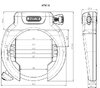 Abus Rahmenschl. 4750XL & Akkuschl.IT2.1 T82 Bosch2 gleichschliessend schwarz 