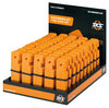 SKS Display-Pneuhebelset à 50 Sets SV-Schlüssel und AV-Druckablass inklusive orange 