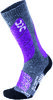 UYN Lady Ski All Mountain Socks medium grey melange / purple 35-36