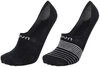 UYN Unisex Ghost 4.0 Socks 2Prs Pack black black/white 45-46