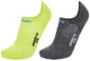 UYN Unisex Sneaker 4.0 Socks 2Prs Pack anthracite mel/lime 37-38