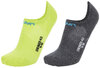 UYN Unisex Sneaker 4.0 Socks 2Prs Pack anthracite mel/lime 41-42